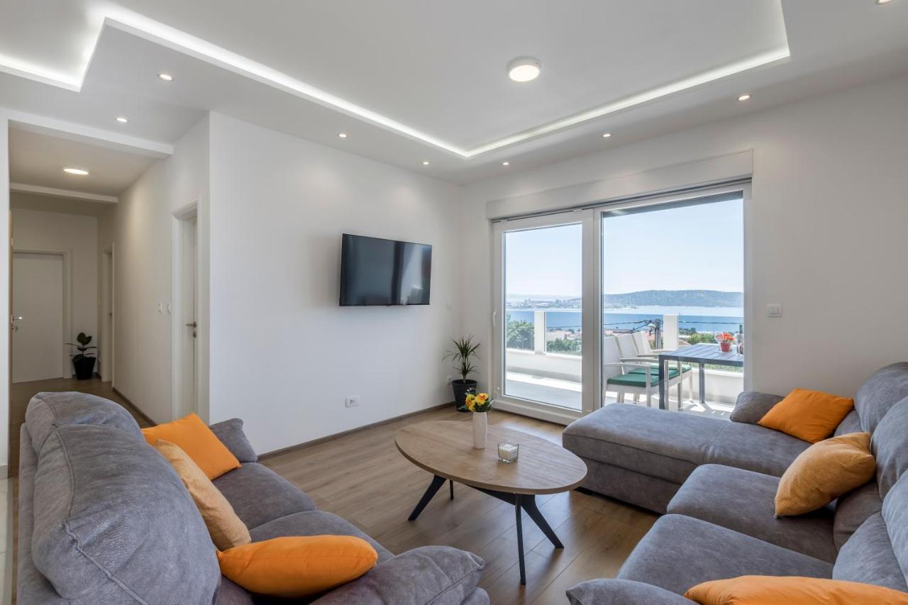 Luxury Villa La Nonna Ana - Heated Pool, Sea View, Near Split คาชเตลา ภายนอก รูปภาพ