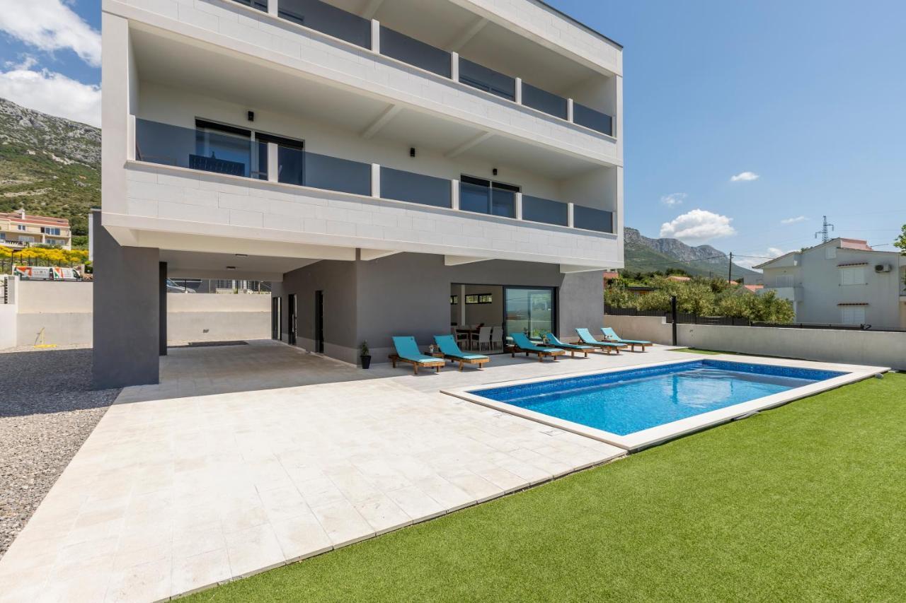 Luxury Villa La Nonna Ana - Heated Pool, Sea View, Near Split คาชเตลา ภายนอก รูปภาพ
